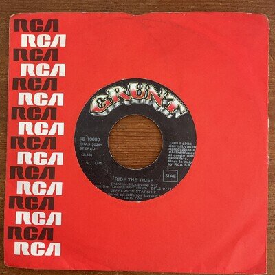 JEFFERSON STARSHIP - RIDE THE TIGER - 1975 RCA (GRUNT) -ITALIAN PRESSING