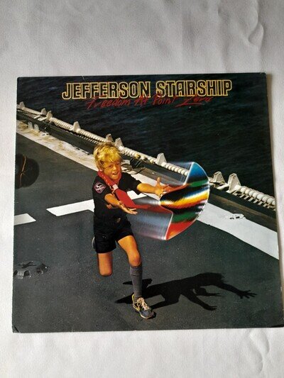 Jefferson Starship Freedom at Point Zero Vinyl Album 1986 Grunt Records NL 89912