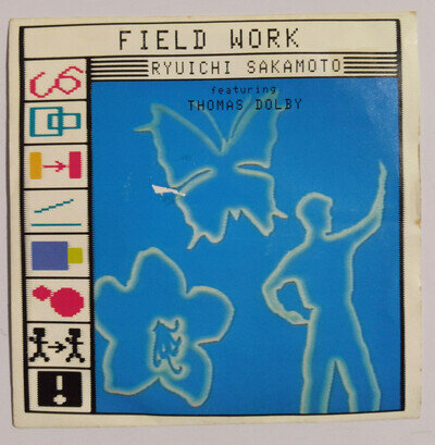 Ryuichi Sakamoto Feat- Thomas Dolby - Field Work (1985) 7"
