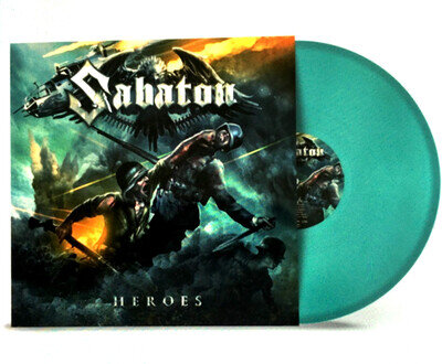 Sabaton Heroes Indie Exclusive Edition 2025 Petrol Vinyl LP USA Gatefold Sleeve