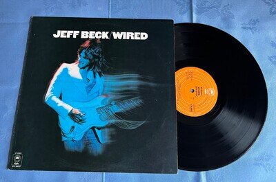 JEFF BECK ' WIRED ' VINYL LP 33 RPM EPIC ORANGE LABEL 1976 STEREO S EPC 86012