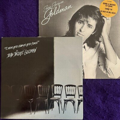 2x UK Lot JEAN JACQUES GOLDMAN Entre Gris Clair Et Gris Fonce / Self Titled EX