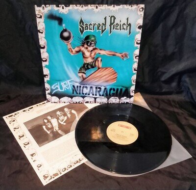 Sacred Reich - Surf Nicaragua 12" Vinyl EP 1988 (Roadracer Records RR95121)