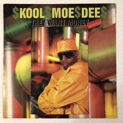 Kool Moe Dee, They Want Money, 12” Vinyl Single, Jive 1989, EX/VG+, JIVET207, UK