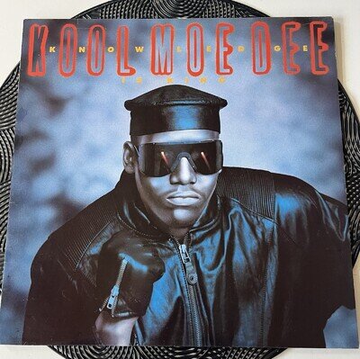 Kool Moe Dee Knowledge Is King Vinyl LP 1989 VG