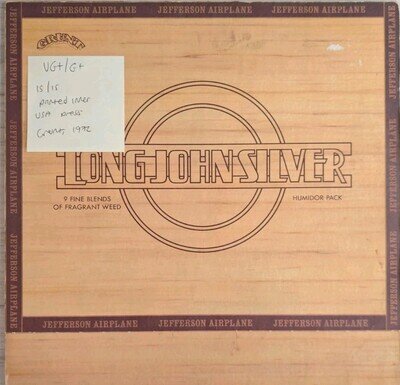 Jefferson Airplane Long John Silver Vinyl Record VG+/G+ FTR 1007 1972