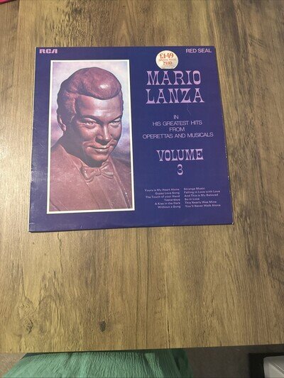 Mario Lanza In His Greatest Hits From Operettas And Musicals Volume 3 LP