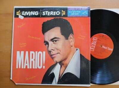 LSC-2331 Mario! Mario Lanza 1959 RCA Living Stereo NEAR MINT