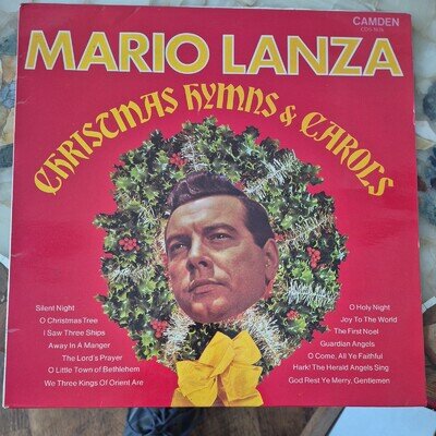 1969 Mario Lanza Christmas Hymns & Carols LP Record Vinyl1963 VG+/VG+(8696)