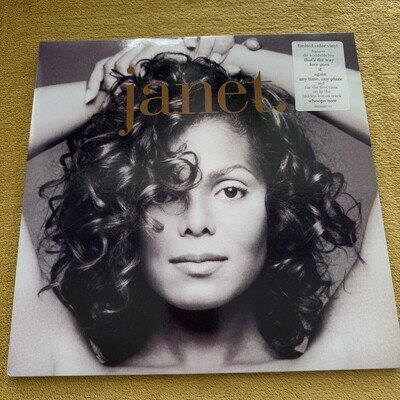 Janet Jackson Janet. Limited Gatefold Vinyl Double LP - Clear Vinyl