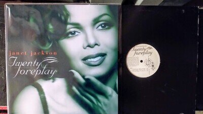 JANET JACKSON TWENTY FOREPLAY PROMO 12" VINYL MAXI FREE CUSTOM PVC WALLET