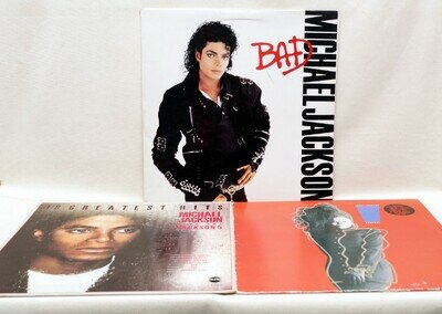 Michael Jackson Janet Jackson 3 Album Sleeves For Framing Art Projects etc