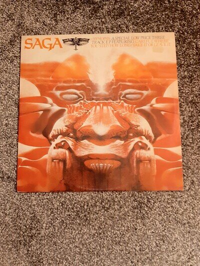 Saga 3 Track Vinyl EP. "Careful Where You Step" 1980