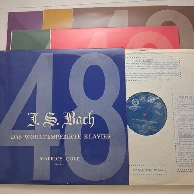 Saga 6 LP set XID 5131-5136: Bach - The Well-Tempered Clavier / Maurice Cole