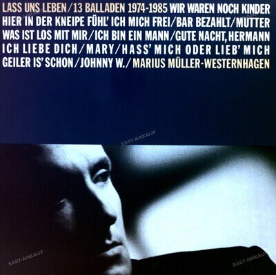 Marius Müller-Westernhagen - Lass Uns Leben. 13 Balladen 1974-1985 LP (VG+) '