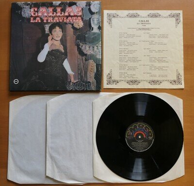 GVC 2345 Maria Callas La Traviata Ember 3LP Box Set EX