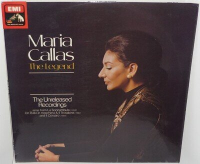 ASD 3535, MARIA CALLAS, THE LEGEND, UNRELEASED RECORDINGS, HMV STEREO LP, 1978
