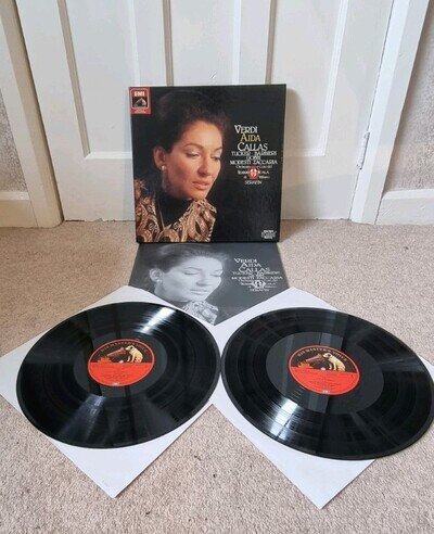 Maria Callas Verdi Aida Highlights 2LP EMI HMV 29 0976 3 Mono NM Complete
