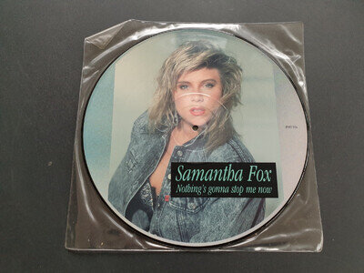 SAMANTHA FOX - NOTHING'S GONNA STOP ME NOW 12" VINYL RECORD PICTURE DISC EX/EX