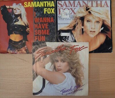SAMANTHA FOX LOT OF 3 USA PRESSED VINYL 7" SINGLES FREE POSTAGE