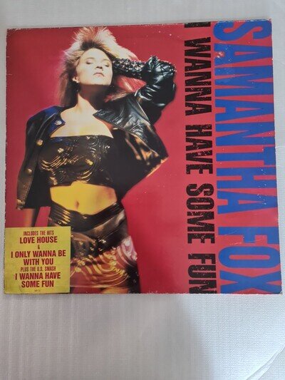 Samantha Fox - 'I Wanna Have Some Fun' Vinyl LP UK Press 1988 VG +, Good