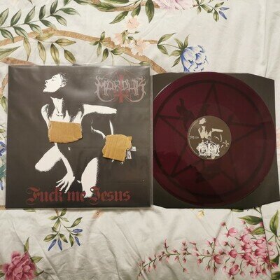 MARDUK FUCK ME JESUS 12"MAGENTA VINYL SINGLE NEW