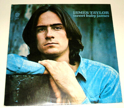 JAMES TAYLOR : SWEET BABY JAMES 12" Vinyl LP Album Record (Warner 1970) Ex/VG+