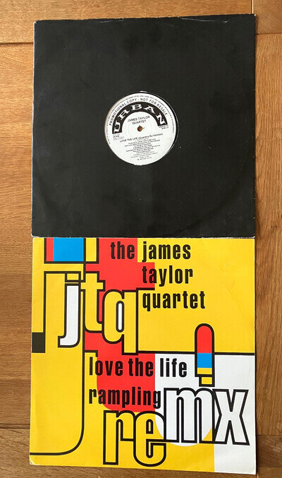 JAMES TAYLOR QUARTET LOVE THE LIFE EP + 2 x 12" SINGLE REMIXES inc. PROMO 1990