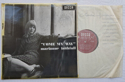 "COME MY WAY" Marianne Faithfull Vinyl Record 12" LP Decca LK4688 1965