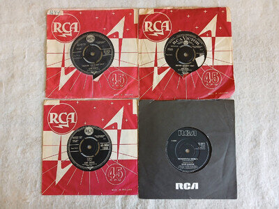 SAM COOKE JOB LOT 4 x VINYL 7" SINGLE RECORDS **FREE UK P&P**
