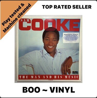 Sam Cooke - The Man And His Music - Vinyl Double Album From 1986 On RCA - EX/EX