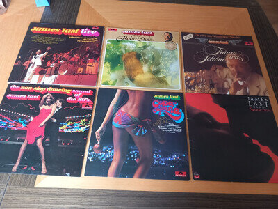 JAMES LAST x 6 - LP / ALBUMS - JOB LOT / BUNDLE