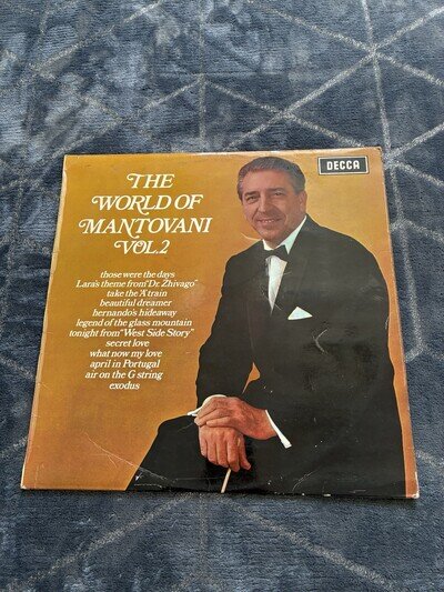 THE WORLD OF MANTOVANI Vol 2 MANTOVANI AND ORCHESTRA vinyl LP Decca SPA 36 EX
