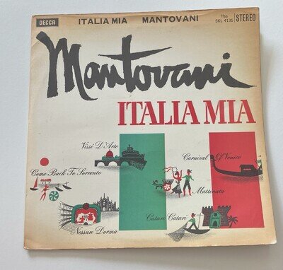 Italia Mia - Mantovani And His Orchestra 12” Vinyl LP 1961