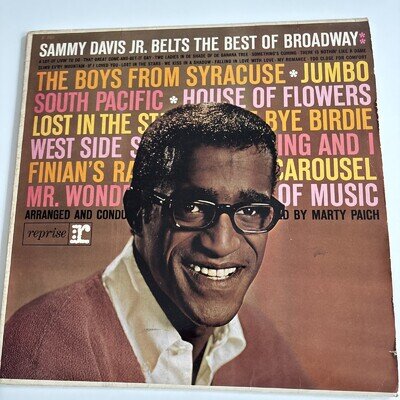 Sammy Davis Jr Belts The Best of Broadway R9-2010 vinyl lp 1962 reprise records