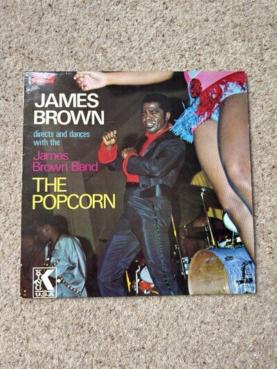 James Brown The Popcorn Vinyl LP Polydor 184319 UK 1970 1st Press Untested G/VG