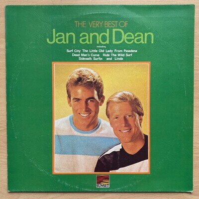 JAN AND DEAN - 'The Very Best of Jan and Dean'. 12"Vinyl LP, 1970, VG/VG+