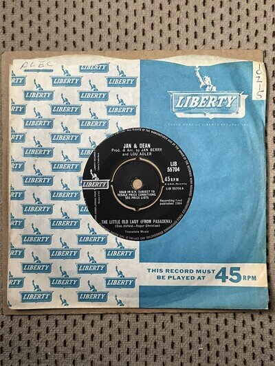 JAN & DEAN - THE LITTLE OLD LADY (FROM PASADENA) Liberty 55704