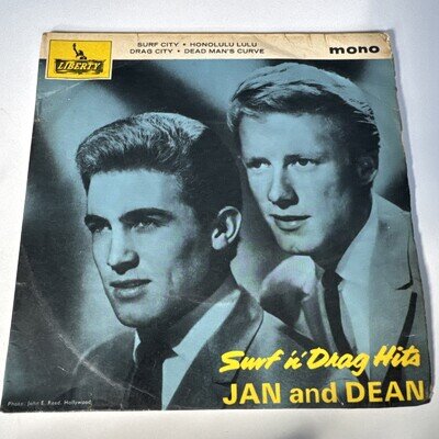 RARE EP and DEMO vinyl singles JAN & DEAN Surf'n'Drag Hits and Sidewalk Surfin'