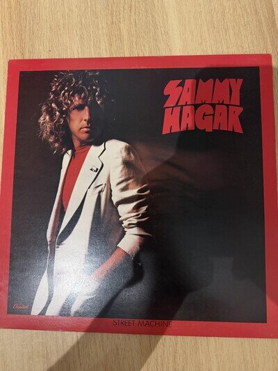 Sammy Hagar Street Machine Capitol EST 11983 with Inner 1979 Vinyl - decent