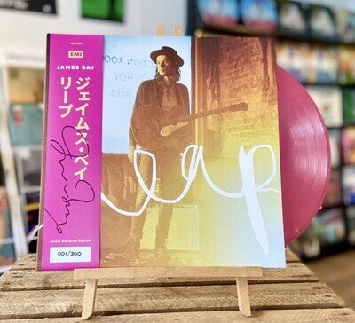 James Bay Leap Vinyl LP Assai Obi Edition signed By Artist Pink Vinyl New