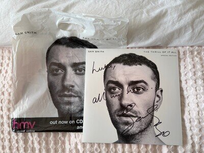 Sam Smith Signed Special Edition The Thrill Of It All Vinyl Record LP
