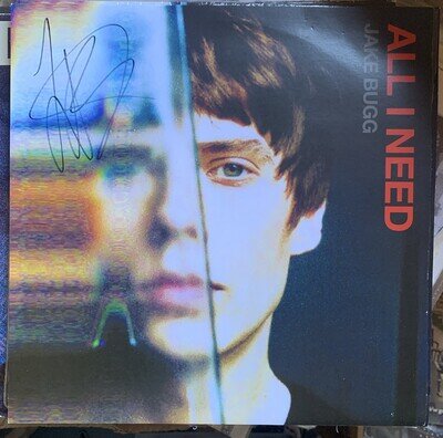 JAKE BUGG 10" RED VINYL ALL I NEED NUMBERED 4 TRACK EP + SIGNED ART PRINT
