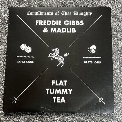 Freddie Gibbs & Madlib VINYL SINGLE “Flat Tummy Tea”, Instrumental + Bonus beat.