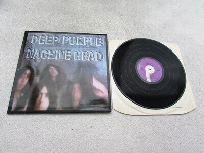 DEEP PURPLE LP MACHINE HEAD ORIGINAL UK 1972 1st PRESSING EX+ VINYL