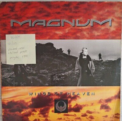 Magnum Wings Of Heaven Vinyl Record VG/G+ POLD5221 1988