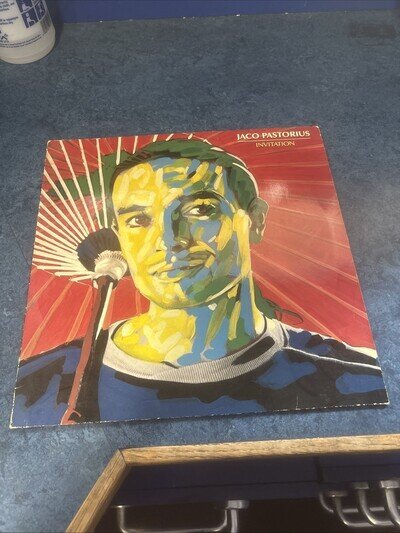 Jaco Pastorius 1983 LP Album Invitation Vinyl Record Warner Bros. Records Ex Con