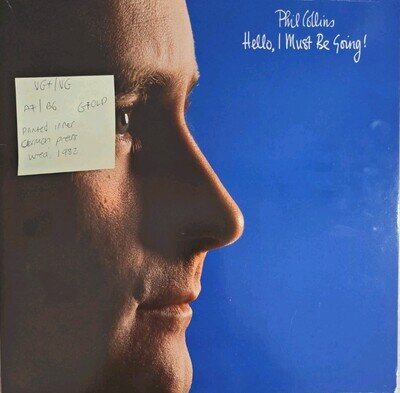 Phil Collins Hello, I Must Be Going Vinyl Record VG+/VG WEA99263