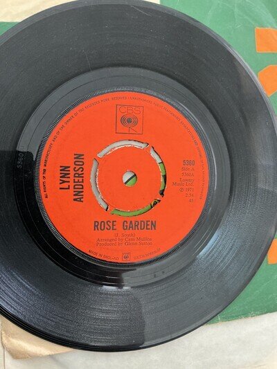 Lynn Anderson. Rose Garden. . 7” vinyl . 1971. CBS