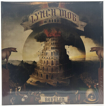LYNCH MOB "Babylon" 2xLP 2023 AUTOGRAPHED INSERT Orange Vinyl SRL ‎‎– FR LP 1363